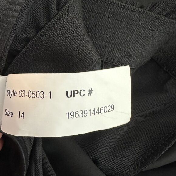 Swimsuits For All Swim Dress Womens Size 14 Solid Black Padded One Piece Modest - Picture 12 of 12